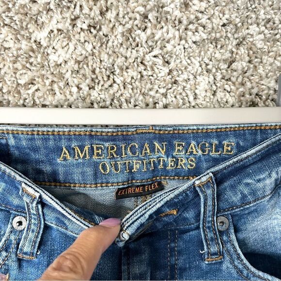 American Eagle Jeans Men’s 28x30 Extreme Flex Distressed Slim - Picture 3 of 6